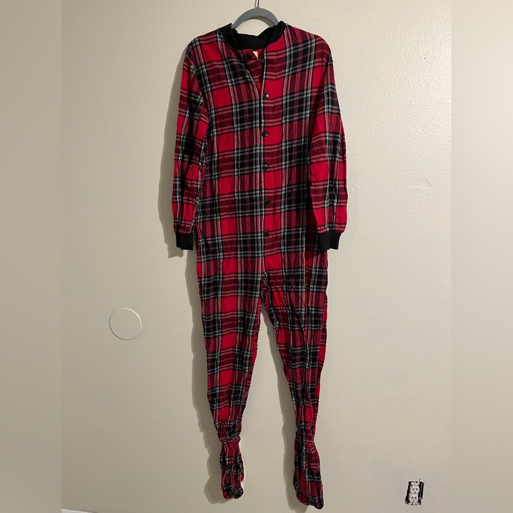 Big feet mens footed pajamas
